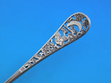 Pierced Handle by Tiffany Sterling Silver Ice Cream Spoon w/ bird ginkgo 6"