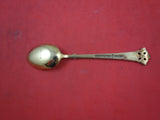 Anitra by Th. Olsens Silver Demitasse Spoon light Green Enamel Vermeil 3 3/4"