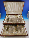 Radiant by Whiting Sterling Silver Flatware Set Dinner Service w/ Vintage Chest