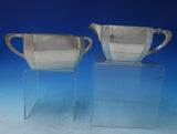 Vincenz Carl Dub Austrian .800 Silver Tea Set 3pc Art Deco Style (#5391)