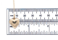 14k Yellow Gold Heart Locket Pendant Small and Plain Jewelry (#J6230)