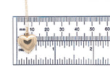 14k Yellow Gold Heart Locket Pendant Small and Plain Jewelry (#J6230)