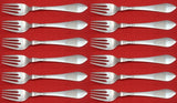 Continental by Georg Jensen Sterling Silver Salad Fork #041 Set of 12 pcs 6 5/8"