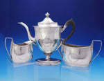 Robert and David Hennell English Georgian Sterling Silver Coffee Set 3pc (#3743)