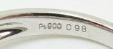 Fine Platinum Genuine Natural Ruby and Diamond Ring (#J3259)