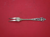 Dobbel Rokokko by Brodrene Lohne Norwegian Sterling Silver Cold Cut Fork 7 5/8"