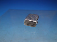 TS English Victorian Sterling Silver Vinaigrette Tiny Engraved Birmingham #6739