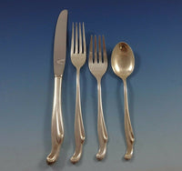 Silver Surf by Stieff Sterling Silver Flatware Set Service 30 Pieces Modern