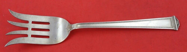 Pantheon by International Sterling Silver Salad Serving Fork AS splayed tines 9"