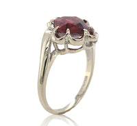 10k White Gold 2.63 Carat Genuine Natural Garnet Ring Size 5.25 (#J6764)