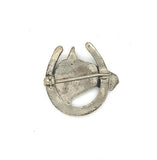 Sterling Horse Pin with Horseshoe (#J5378)