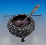 Rose by Stieff Sterling Silver Salt Dip GW Interior #12 with Salt Spoon (#8932)