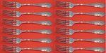 Mount Vernon by Lunt Sterling Silver Regular Fork Set of 12 pcs 7 1/4"
