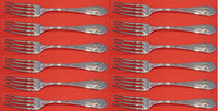 Mount Vernon by Lunt Sterling Silver Regular Fork Set of 12 pcs 7 1/4"