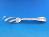 Lap Over Edge Acid Etched by Tiffany Sterling Silver Regular Fork Wheat 7 1/4"