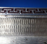 India Sterling Silver Dish Etruscan Style Enameled Hammered 10.3 ozt. (#5472)