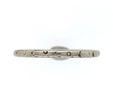 18k White Gold Wedding Band Ring Jewelry with Dot Design Size 6.25 (#J5900)