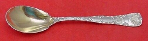 Wave Edge By Tiffany and Co. Sterling Silver Ice Cream Spoon Goldwashed 6 1/8"