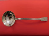 Threaded by Various Makers English Sterling Silver Soup Ladle Engraved Lion