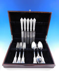 European by AF 800 Continental Silver Flatware Service Dinner Set 17 pcs German