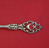 Norwegian Sterling Silver Condiment Spoon with Pheasant Motif 5 7/8" Serving