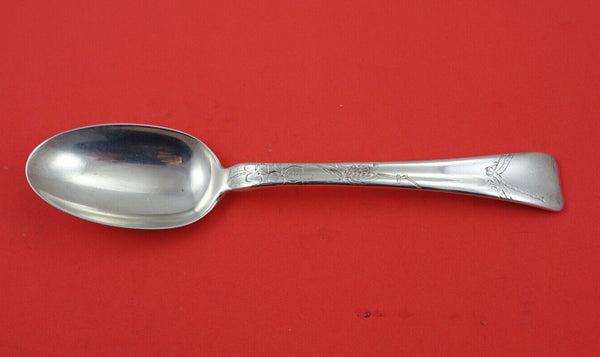 Lap Over Edge Etched by Tiffany Sterling Serving Spoon Dragonfly 8 5/8"