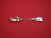 French Sterling Silver Dinner Fork by Henin & Vivier w/ laurel branch 8 1/2"