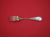 French Sterling Silver Dinner Fork by Henin & Vivier w/ laurel branch 8 1/2"