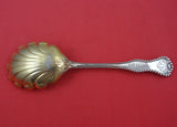 Charles II by Dominick and Haff Sterling Silver Berry Spoon Gold Washed 7 3/4"