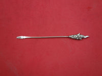 Russian Sterling Silver Cocktail Pick w/ dragon finial .875 mark 4 1/4"
