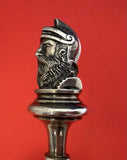 Bust Gorham Sterling Silver Cracker Spoon Long Applied Detail Helmeted Man 11"