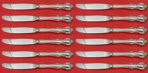 Debussy by Towle Sterling Silver Butter Spreaders HH modern Set 12pcs 6 1/2"