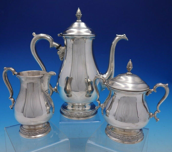 Prelude by International Sterling Silver 3 Piece Coffee Set Vintage (#4427)