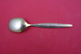 Norwegian Sterling Ice Cream Spoon vermeil enameled yellow by Ohar Hval 5"