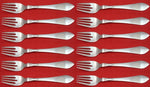 Continental by Georg Jensen Sterling Silver Salad Fork #041 Set of 12 pcs 6 5/8"