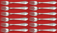 Continental by Georg Jensen Sterling Silver Salad Fork #041 Set of 12 pcs 6 5/8"