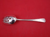 Lotus By Watson-Wallace Sterling Silver Pierced Serving Spoon open tines 8 1/4"