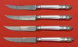 Danish Baroque by Towle Sterling Silver Steak Knife Set 4pc HHWS  Custom 8 1/2"