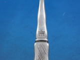 Lap Over Edge Acid Etched by Tiffany Sterling Fruit Fork HHAS Maple Leaves 7"
