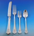 Custis by Wallace Sterling Silver Flatware Set 12 Service Dinner 49 pcs V Mono