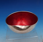 Elsa Peretti by Tiffany and Co Sterling Silver Thumbprint Bowl Ruby Red (#8551)