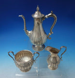 Tuttle Sterling Silver Tea Set 3pc Wellington Reproduction c.1940 #212 (#5695)