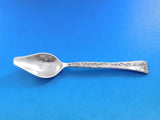 Lap Over Acid Etched by Tiffany Sterling Silver Melon Spoon with Flowers 6"