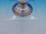 Gadroon by Crown Sterling Silver Vase w/Etched Glass 10 1/2" Vintage (#3627)