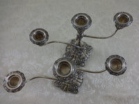 Chrysanthemum by Tiffany and Co Sterling Silver Candelabra Pair 3-Light (#0140)