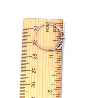14k White Gold Genuine Natural Diamond Heart Band Ring (#J5178)