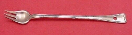 Lap Over Edge Plain by Tiffany Cocktail Fork Rare Copper Sample 6 1/8"