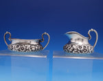 Repousse by Shiebler Sterling Silver Sugar and Creamer Set 2pc #1271 (#7869)