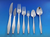 Diamond by Reed and Barton Sterling Silver Flatware Set Service 97 pieces Modern