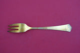 Town Hall by David Andersen Danish .830 Silver Pastry Fork w/blue enamel 5 3/4"